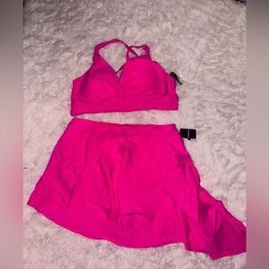Torrid Vibrant Pink Swim set